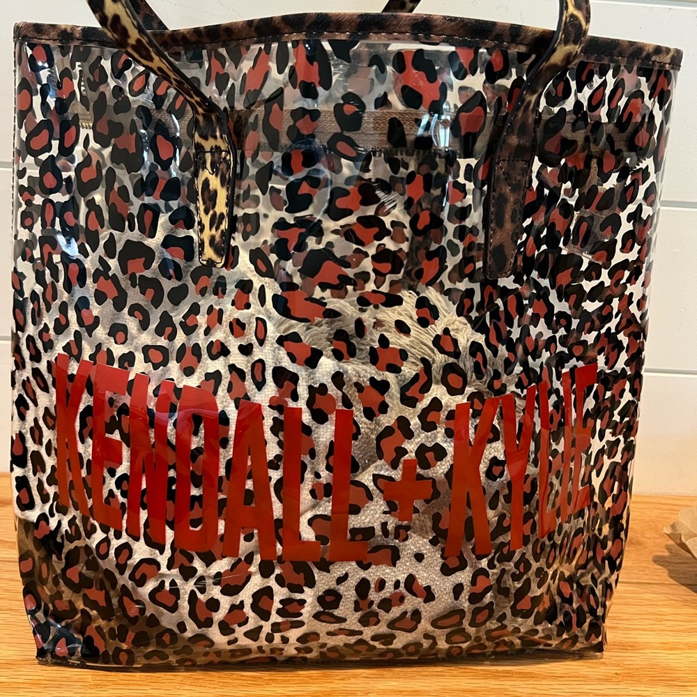 Kendall & Kylie Red Leopard Tote